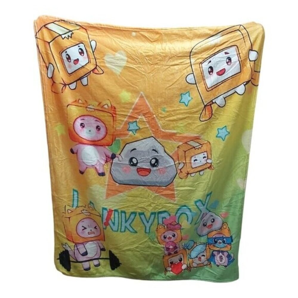 Junkbox 50"x40" Soft Plush Blanket | 100% Polyester Throw Blanket for Bed, Couch